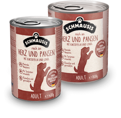 Schmausis Herz an Pansen 400-800g